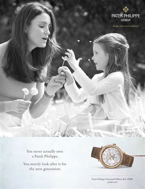 anzeige patek philippe mutter tochter|Patek Philippe watch advertising.